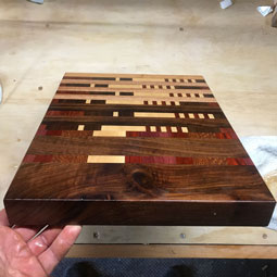 Fifth cutting board example. Third view.