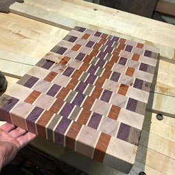 Eigth cutting board example. Third view.