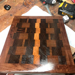 Ninth cutting board example. Third view.